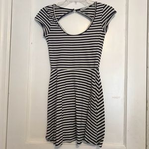 american eagle navy striped dress